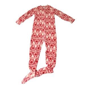 Hanna Andersson Footed Fleece PJs Size 8